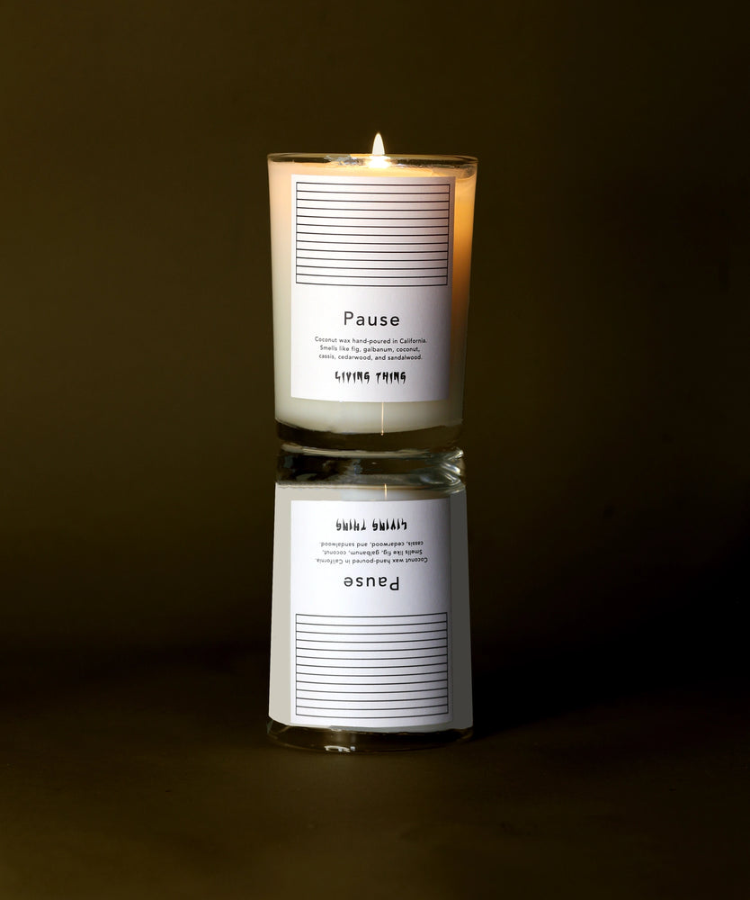 Living Thing Candle - Pause