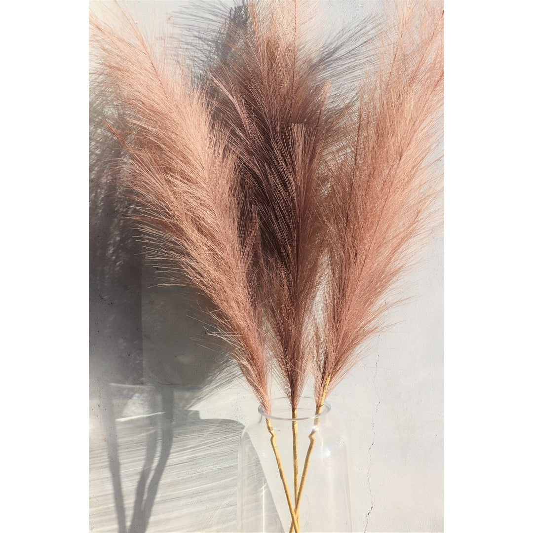 Dusty Rose Faux Pampas Grass Root Adorned