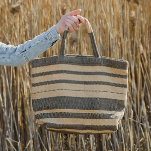 Reusable Tote Bag - Sonoma Grey Stripe