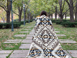 Canoa Blanket in Taupe Earth