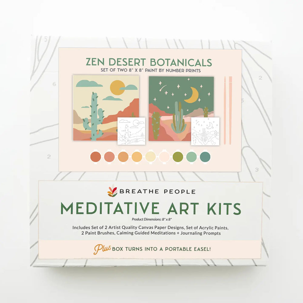 Zen Desert Meditative Art Paint By Number Kit
