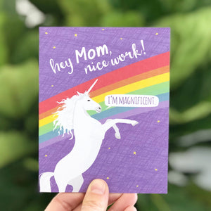 Magnificent Unicorn Mother's Day Card