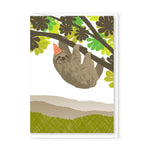 Sloth Party Hat Enclosure Card