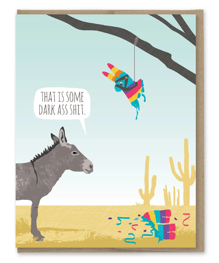 Donkey Pinata Birthday Card – Root Adorned