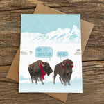 Baby It's Cold Bison Card