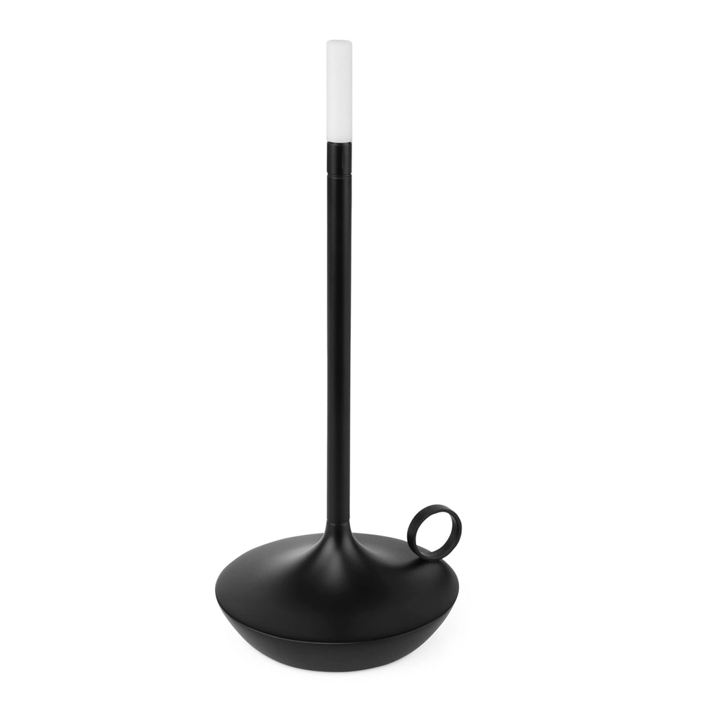 Wick Portable Rechargeable Candle Lamp in Black