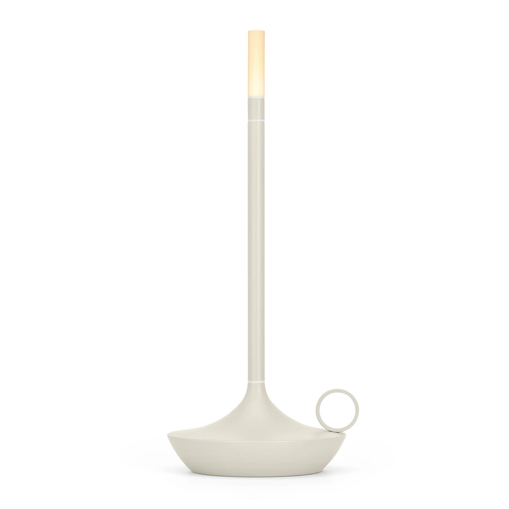 Wick Portable Rechargeable Candle Lamp in Mist Gray