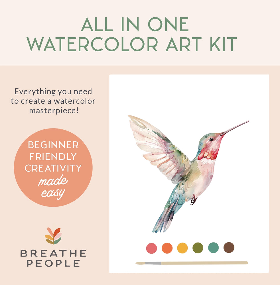 Hummingbird All-In-One Beginner Watercolor Kit