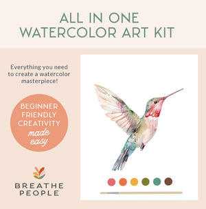 Hummingbird All-In-One Beginner Watercolor Kit