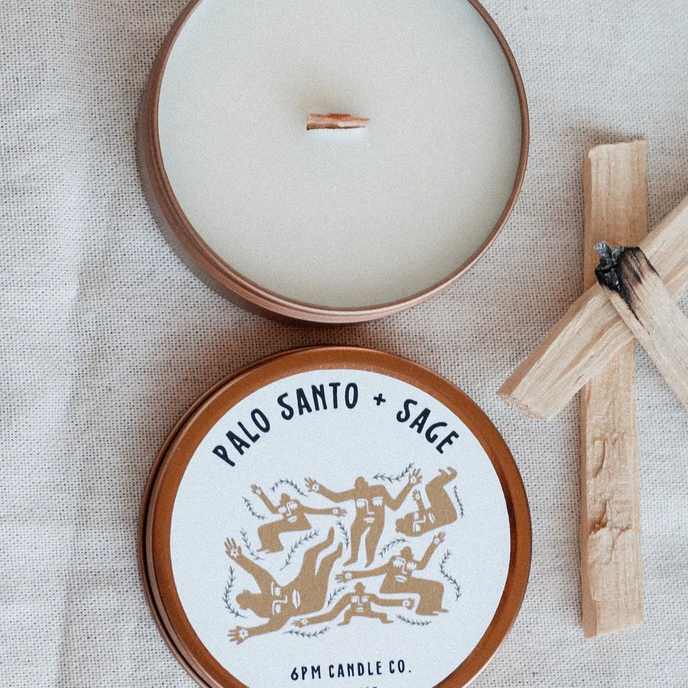 Palo Santo + Sage - Travel Candle