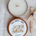 Palo Santo + Sage - Travel Candle