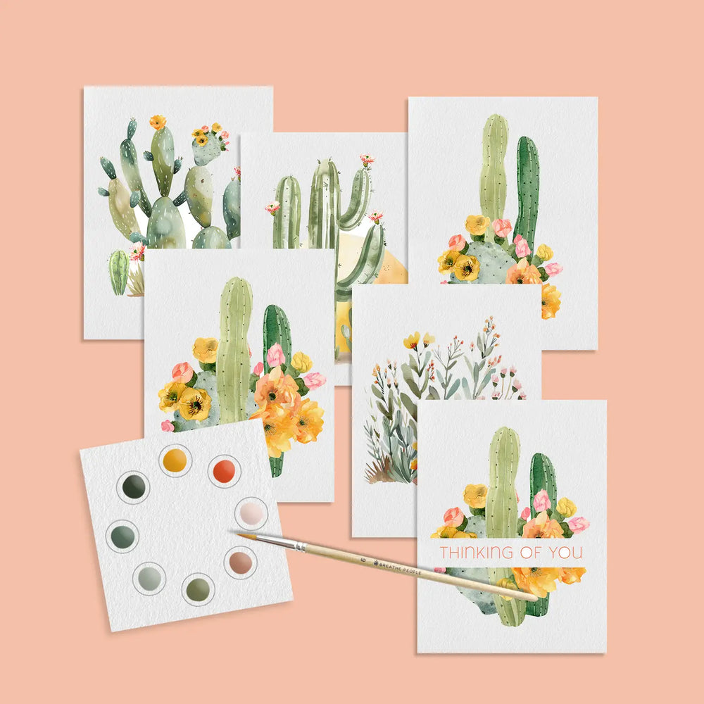Watercolor Mini Prints + Postcards - Desert Blooms