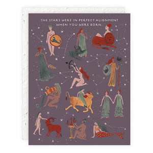 Astrological Ladies Birthday Card