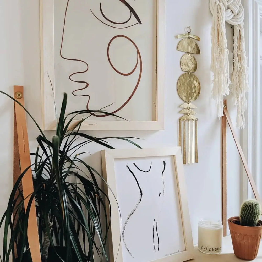 Irene Brass Hanging Wall Art