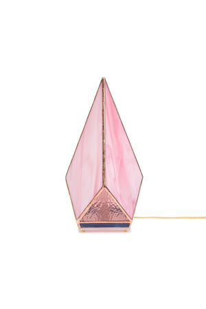 Rose Quartz Stained Glass Lamp