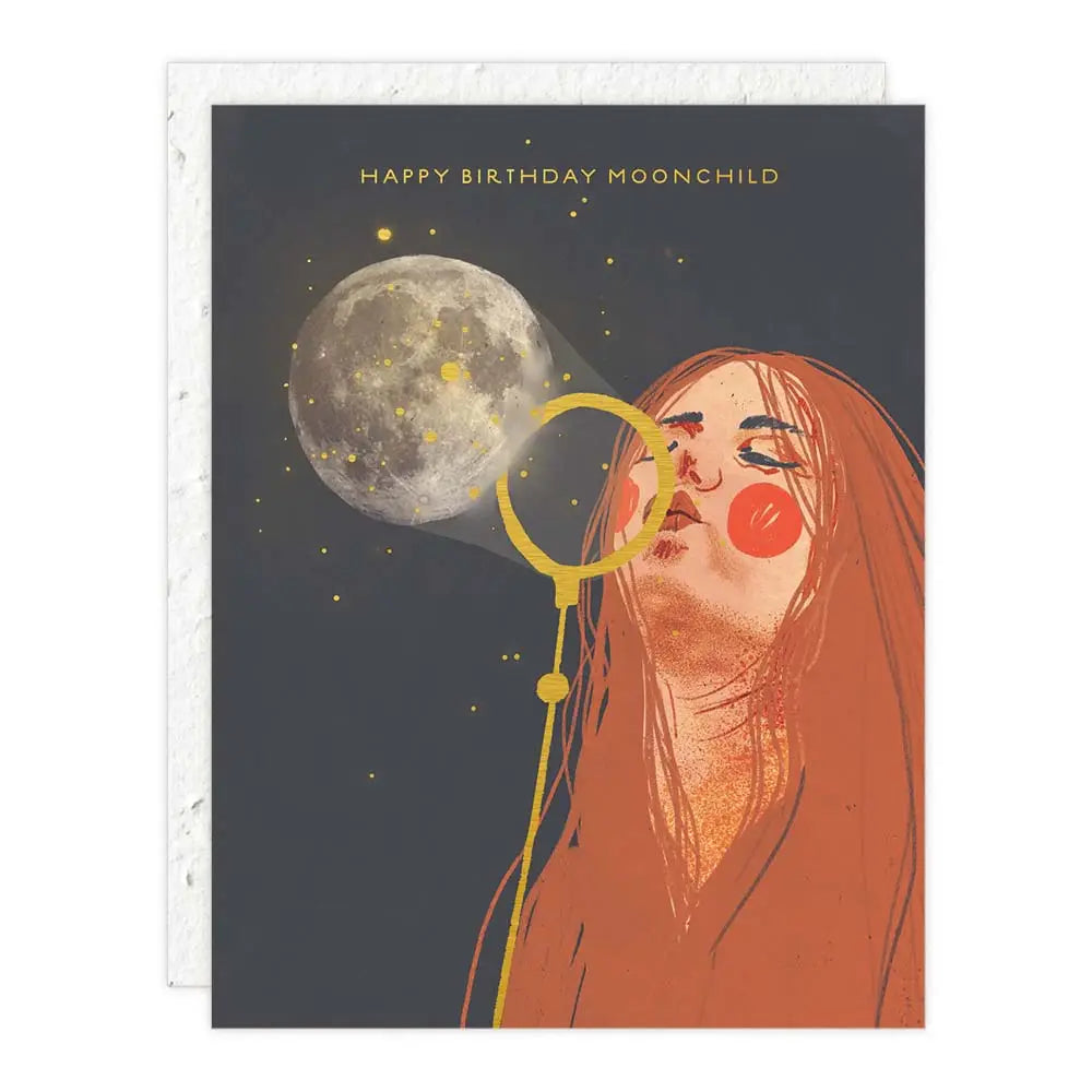Moon Child Birthday Card