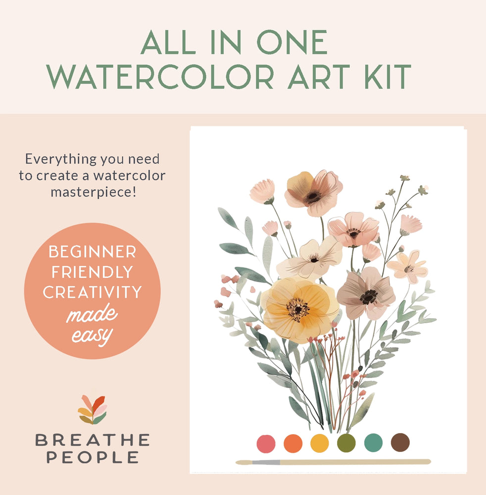 Wildflowers All-In-One Beginner Watercolor Kit