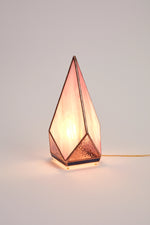 Rose Quartz Stained Glass Lamp