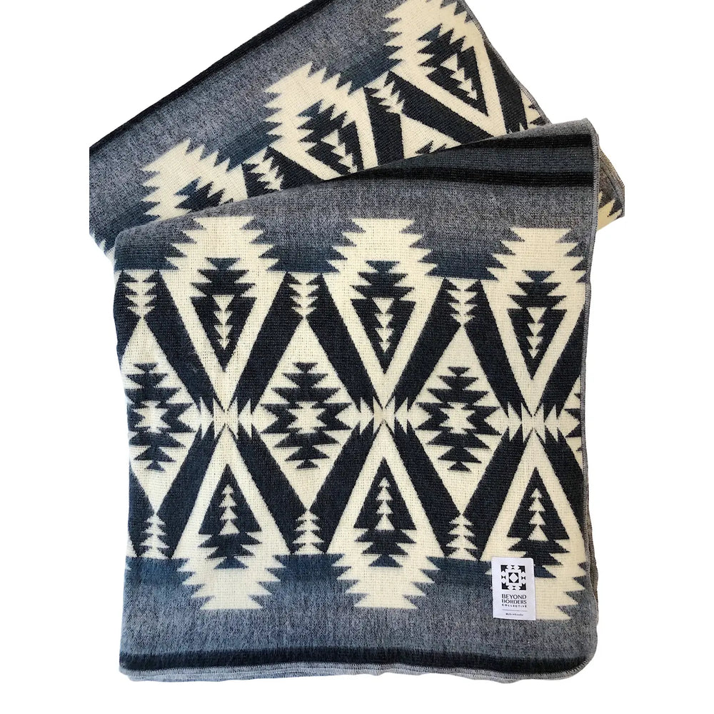 Quichua Blanket in Greyscale