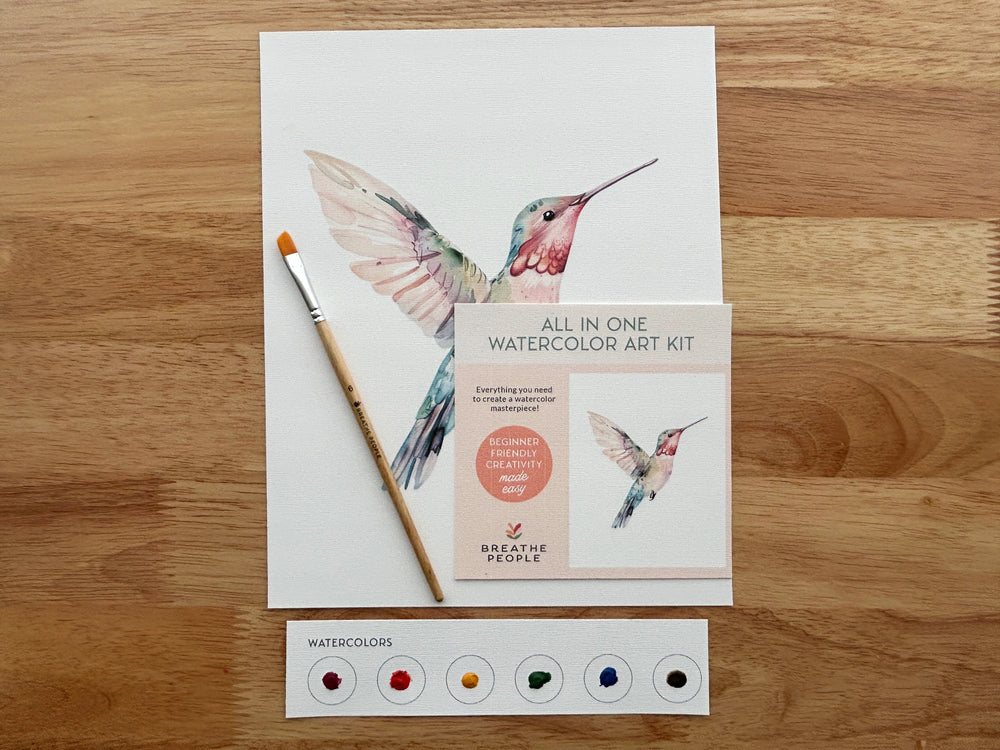 Hummingbird All-In-One Beginner Watercolor Kit