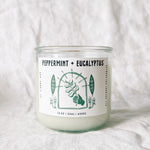 Peppermint + Eucalyptus - 10oz Soy Candle