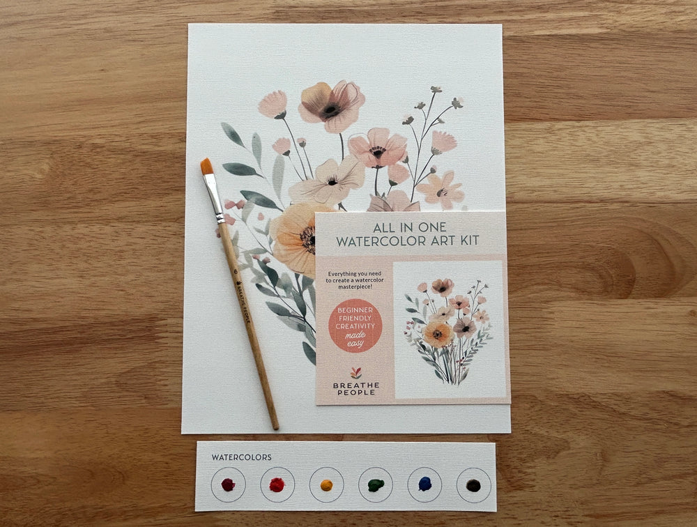 Wildflowers All-In-One Beginner Watercolor Kit