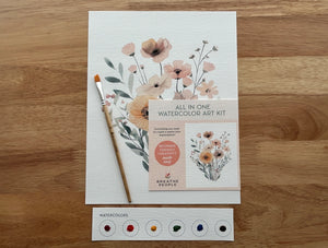 Wildflowers All-In-One Beginner Watercolor Kit