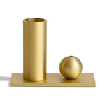 Cylinder & Sphere Brass Incense Holder