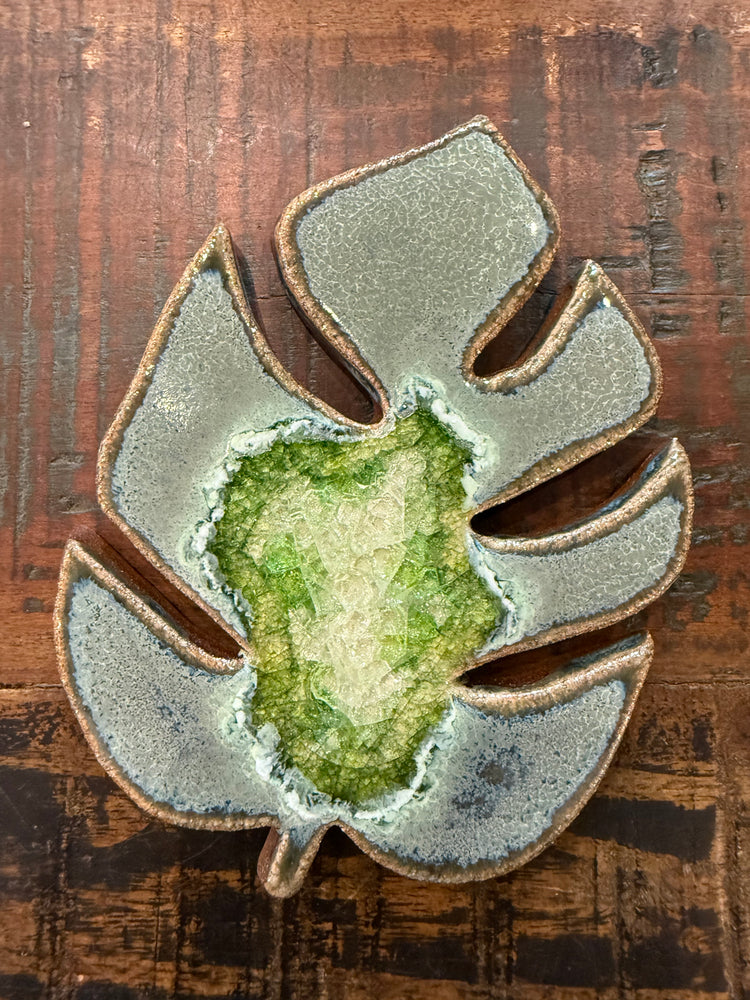 Monstera Ceramic Coaster - Jungle