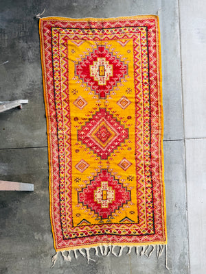 Vintage Ouazguita Moroccan Rug (9' x 4’ 6”)