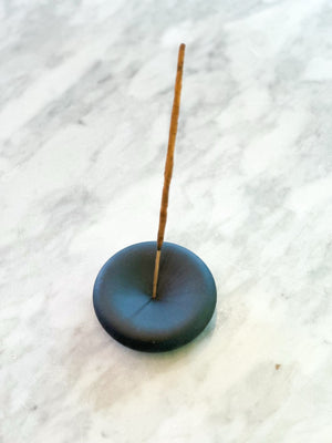 Minimal Ceramic Incense Holder - Black