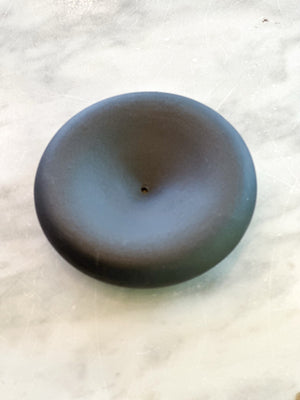 Minimal Ceramic Incense Holder - Black