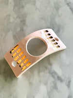 Blush Ceramic Air Plant Holder w/ 22k Gold Accents