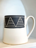 Triangle Hand Thrown Mug