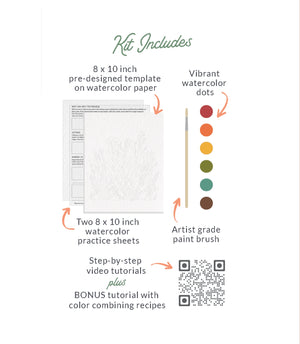 Desert Bloom All-In-One Beginner Watercolor Kit