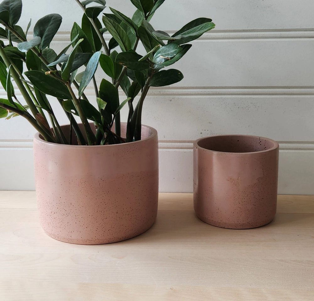 Cylinder Concrete Planter