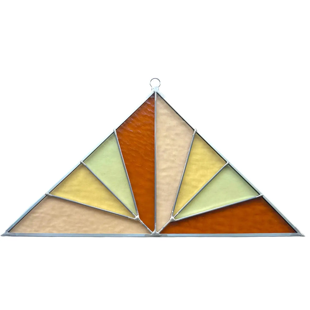 Large Triangle Stained Glass - Summer