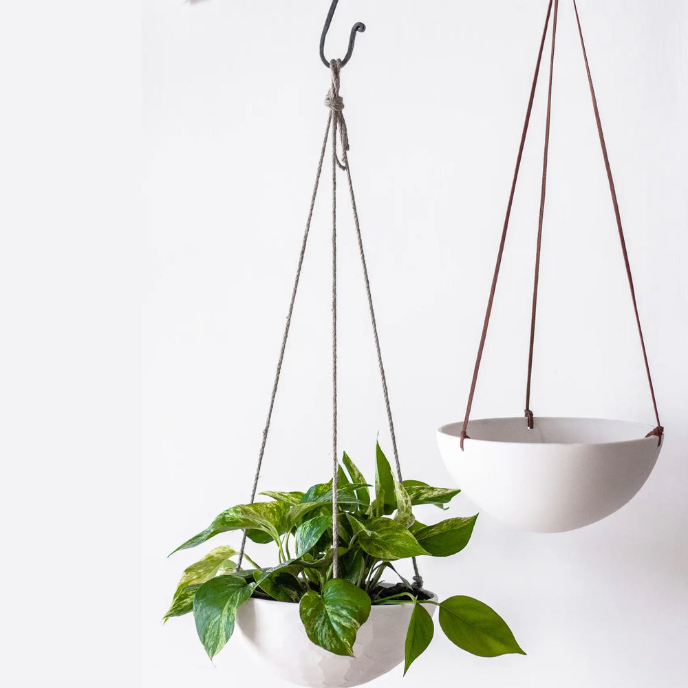 large hanging planters for indoor plants Large Smooth Hanging Planter