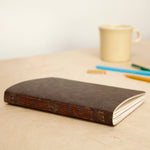 Hand Sewn Vegan Leather Journal - Ostrich Brown