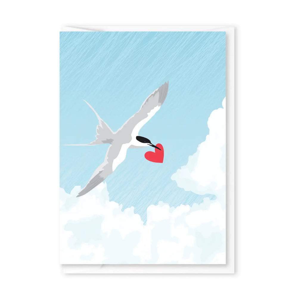 Bird With Heart Enclosure Card