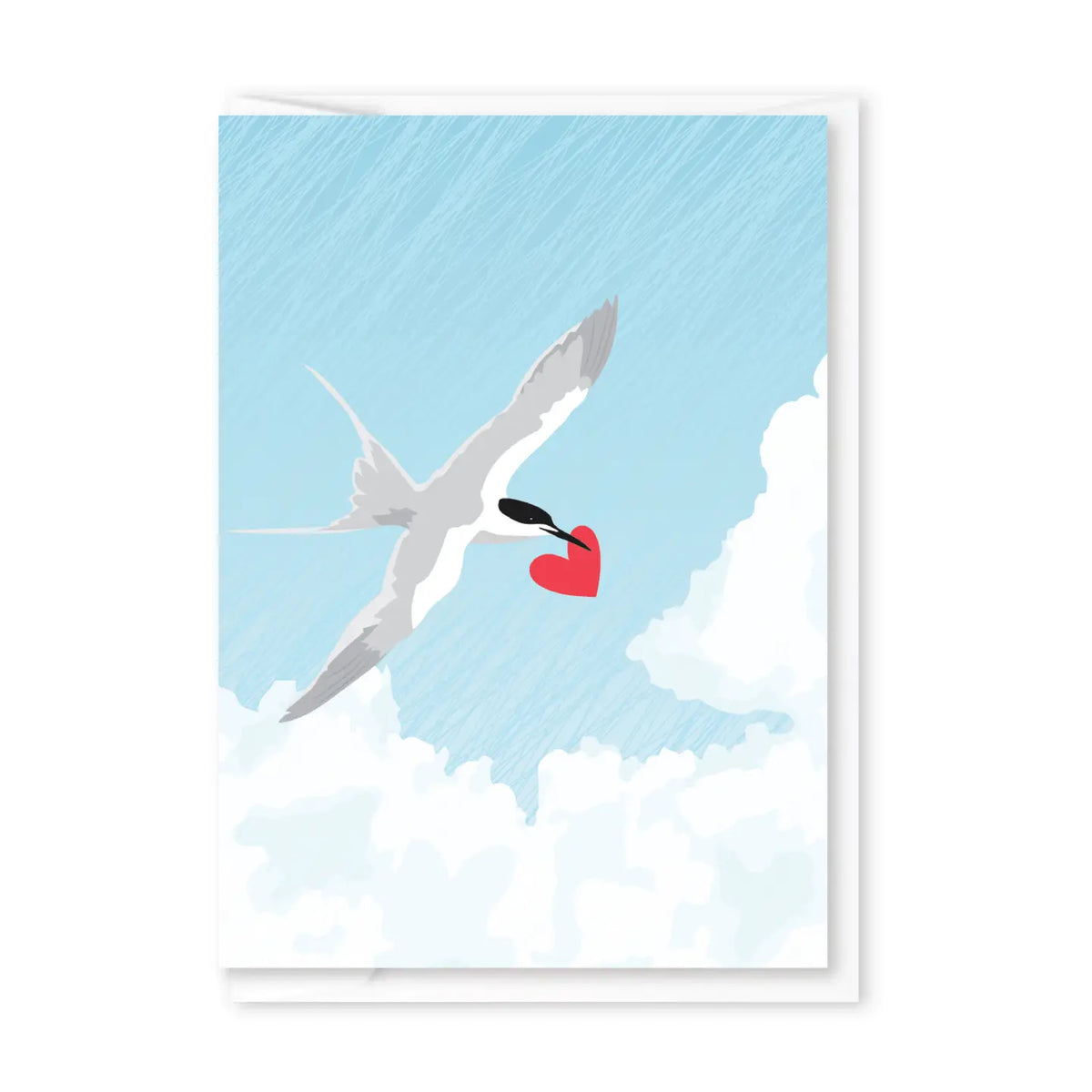 Bird With Heart Enclosure Card – Root Adorned