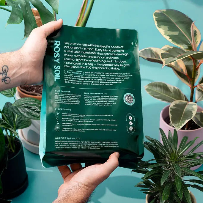 Rosy Soil Organic Potting Houseplant Soil Mix 4qt