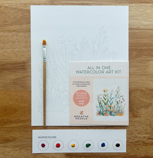 Desert Bloom All-In-One Beginner Watercolor Kit
