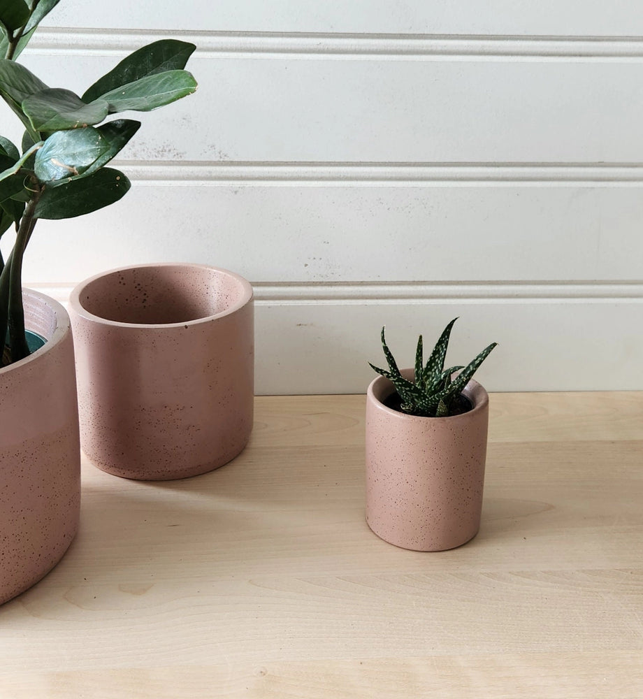 Cylinder Concrete Planter