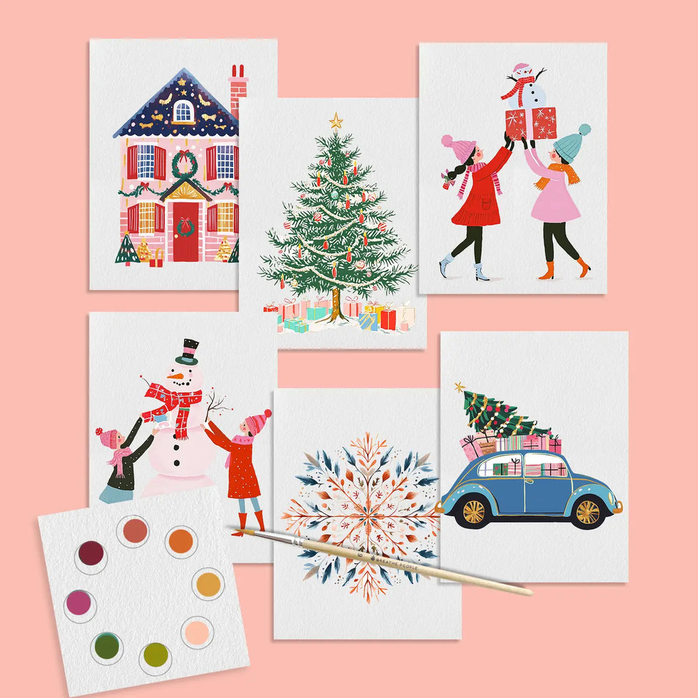 Watercolor Mini Prints + Postcards - Festivities