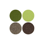 Bierfilzl Merino Wool Felt Round Coaster Set - Forest