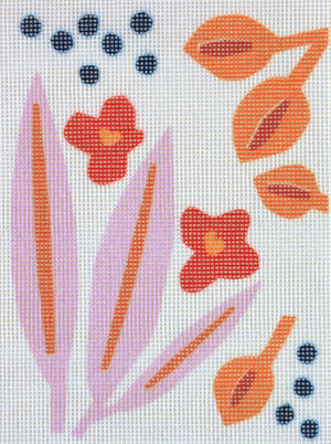 Paper Flowers Beginner Needlepoint Kit