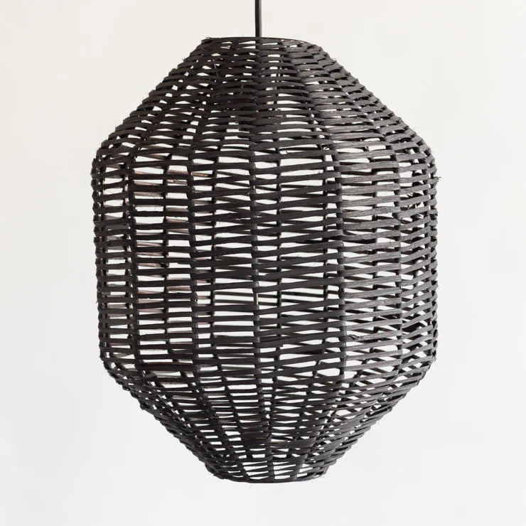 Hexagon Rattan Pendant Light