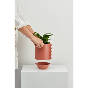 
                
                    Load image into Gallery viewer, Capra Frill Planter-Dusty Rose
                
            