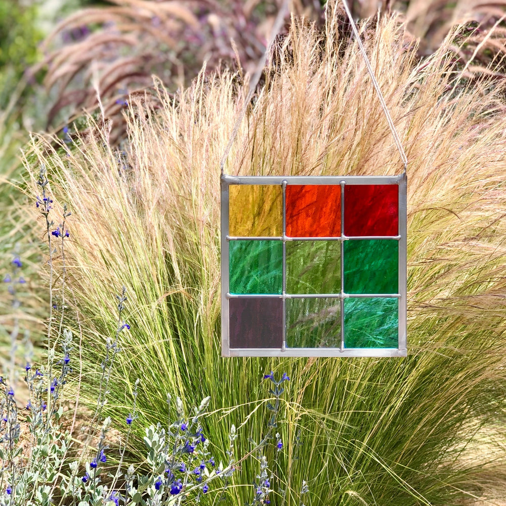 Square Rainbow Stained Glass
